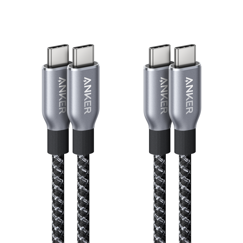 Prime USB-C to USB-C Cable (240W, Upcycled-Braided, 2-Pack)