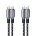 Prime USB-C to USB-C Cable (240W, Upcycled-Braided, 2-Pack)