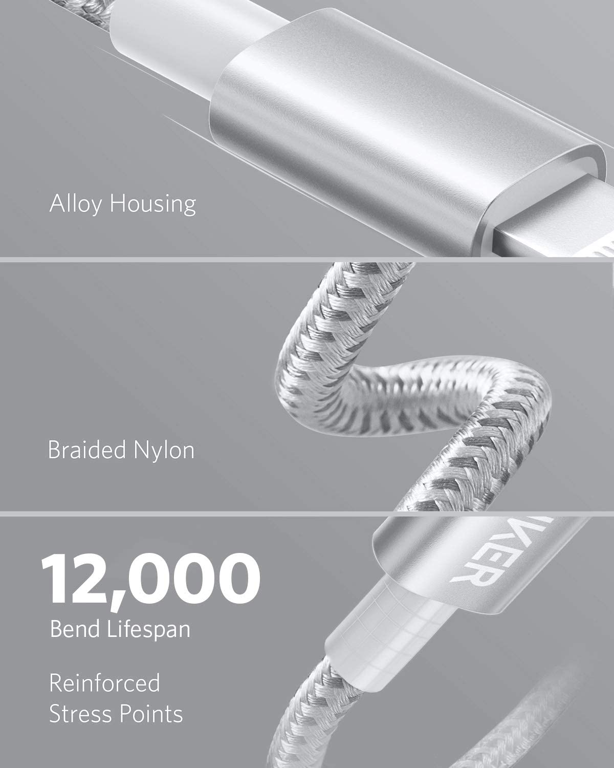 Anker cable with alloy housing for reinforced durability