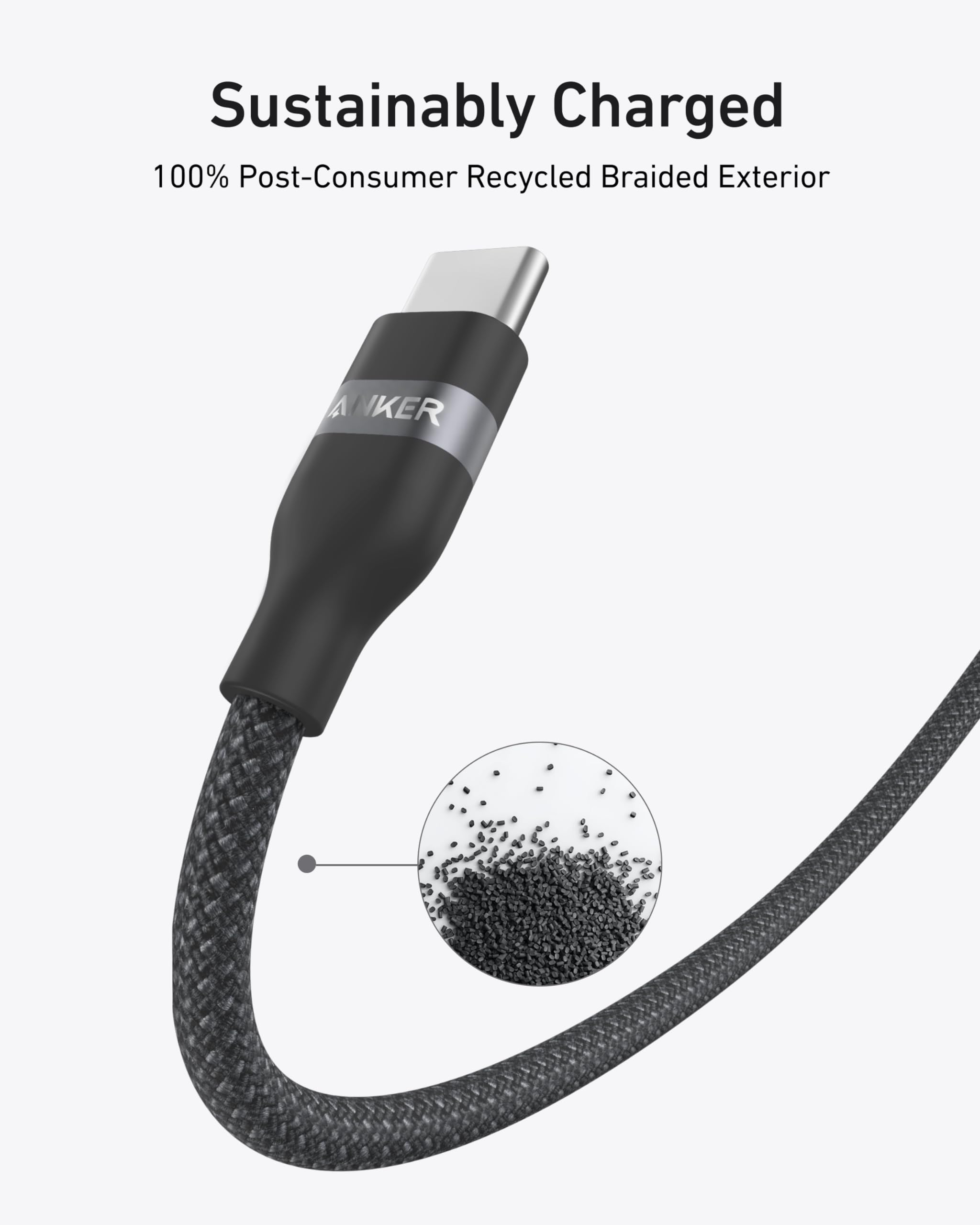 Anker Laptop Power Bank (25K, 165W, Built-In and Retractable Cables) and Anker USB-C to USB-C Cable (6 ft, 240W, Upcycled-Braided)