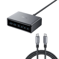 Prime Charger (200W, 6 Ports, GaN) and Prime USB-C to USB-C Cable 240W