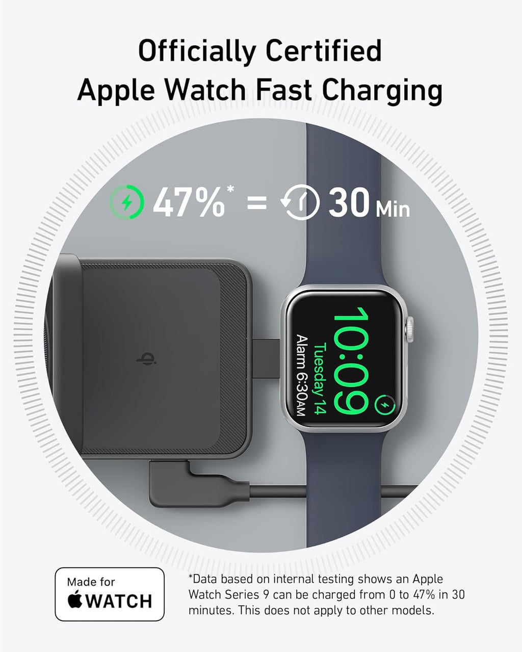 Anker with fast charging for Apple Watch Series 9