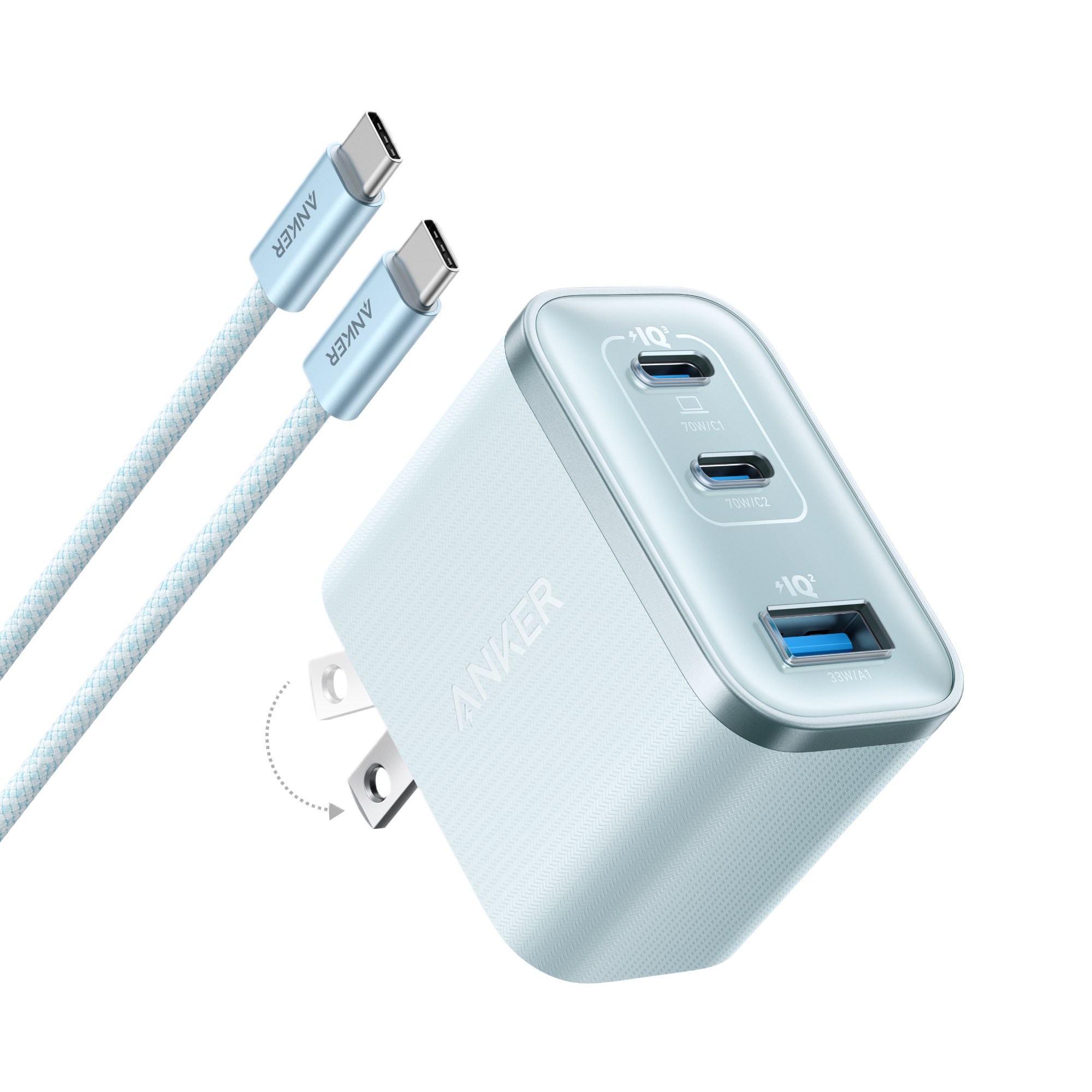 Nano Charger (70W, 3 Ports)