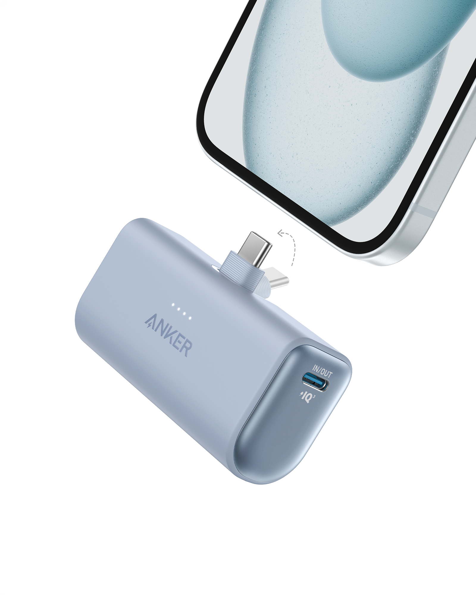 Nano Power Bank (22.5W, Built-In USB-C Connector)