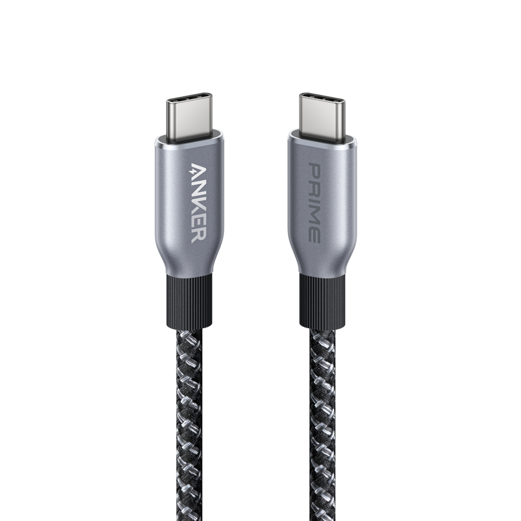 Prime USB-C to USB-C Cable (240W, Upcycled-Braided)