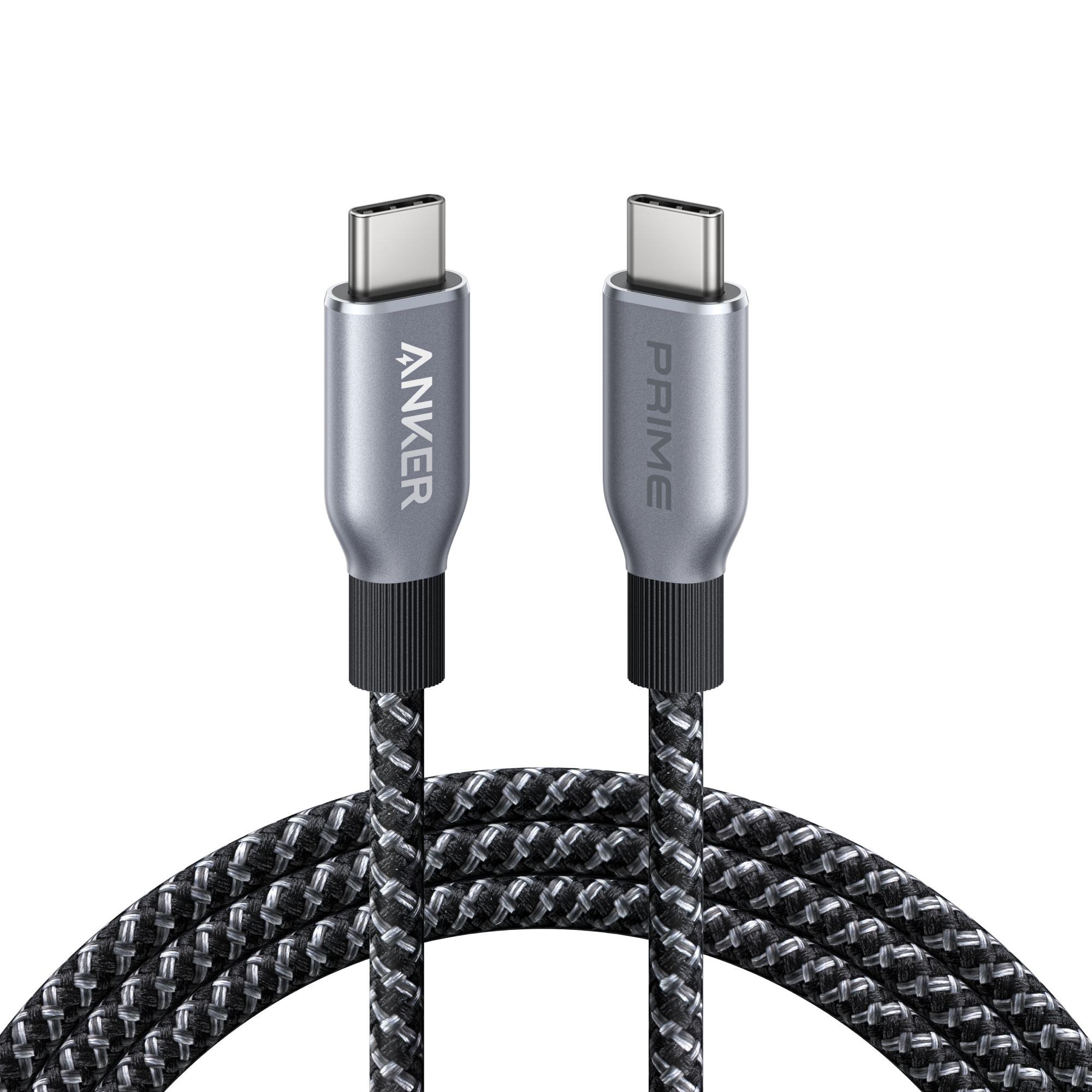 Prime USB-C to USB-C Cable (240W, Upcycled-Braided)
