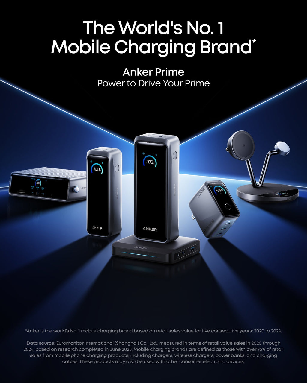 Anker Prime Power Bank (26K, 300W) with Charging Base
