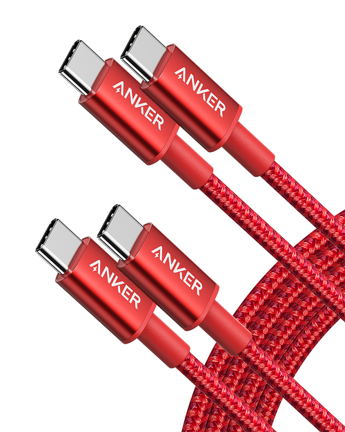 2-Pack New Nylon USB-C to USB-C Cable (3 ft / 6 ft, 60W)