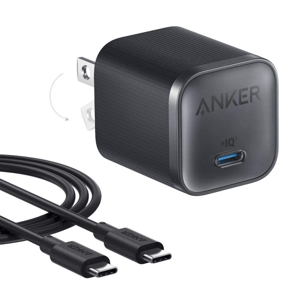 Nano Charger (45W) with USB-C to USB-C Cable