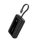 Refurbished Zolo Power Bank (10K, 30W) with a 5.4-inch (13.7 cm) built-in USB-C cable.