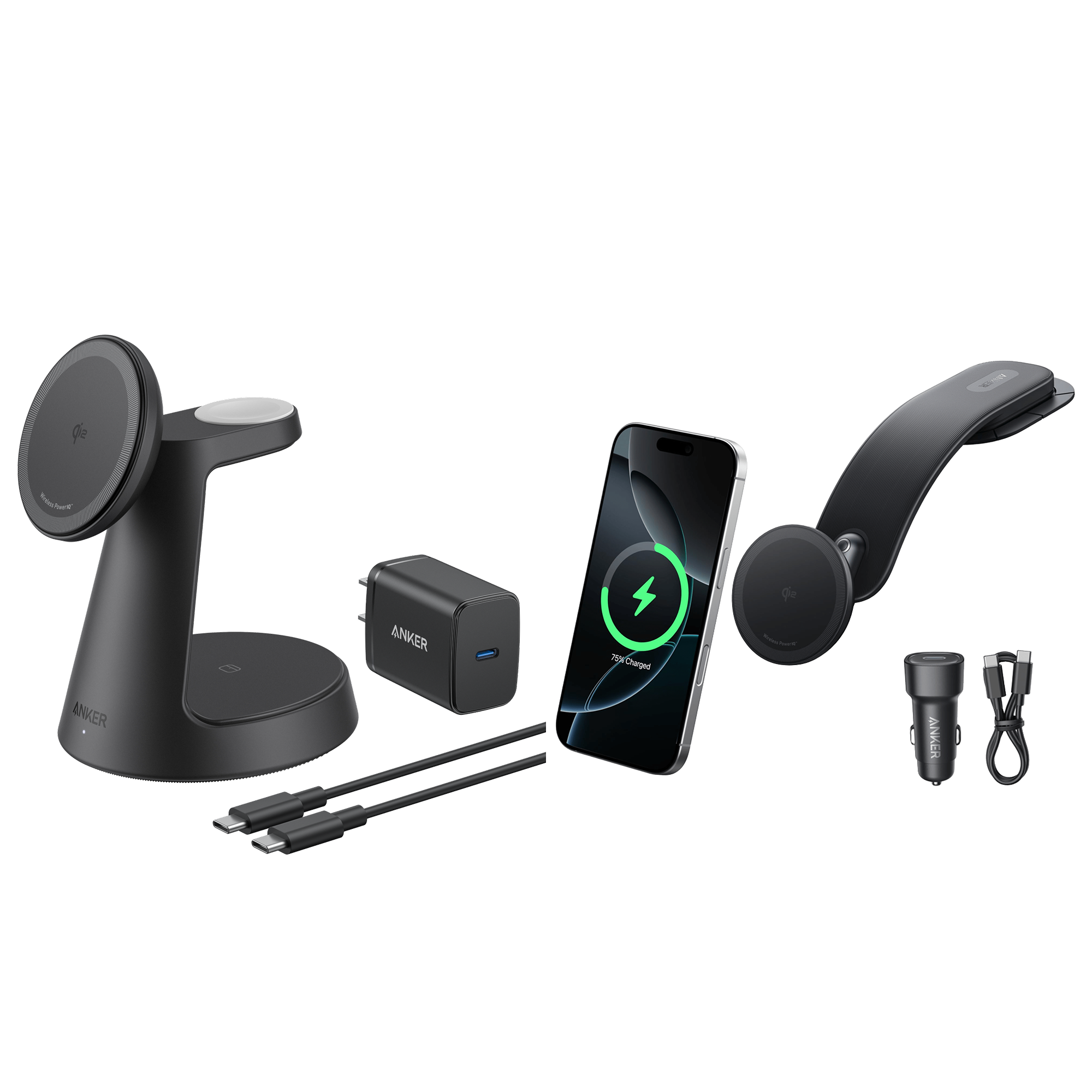 MagGo Wireless Charging Station and Nano Wireless Car Charger