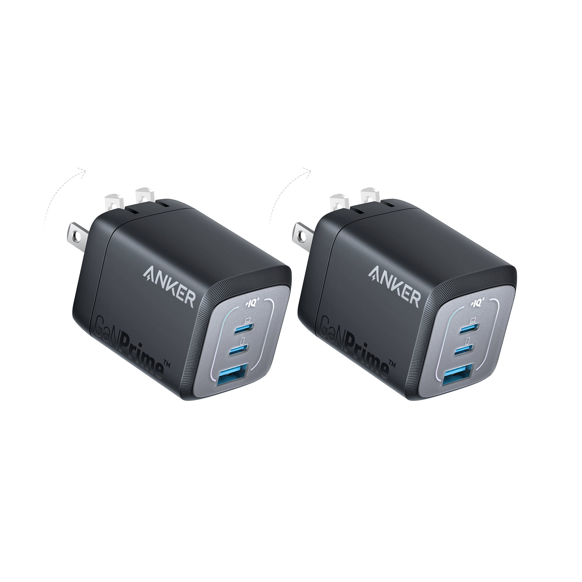 Prime 67W GaN Wall Charger (3 Ports) 2-Pack