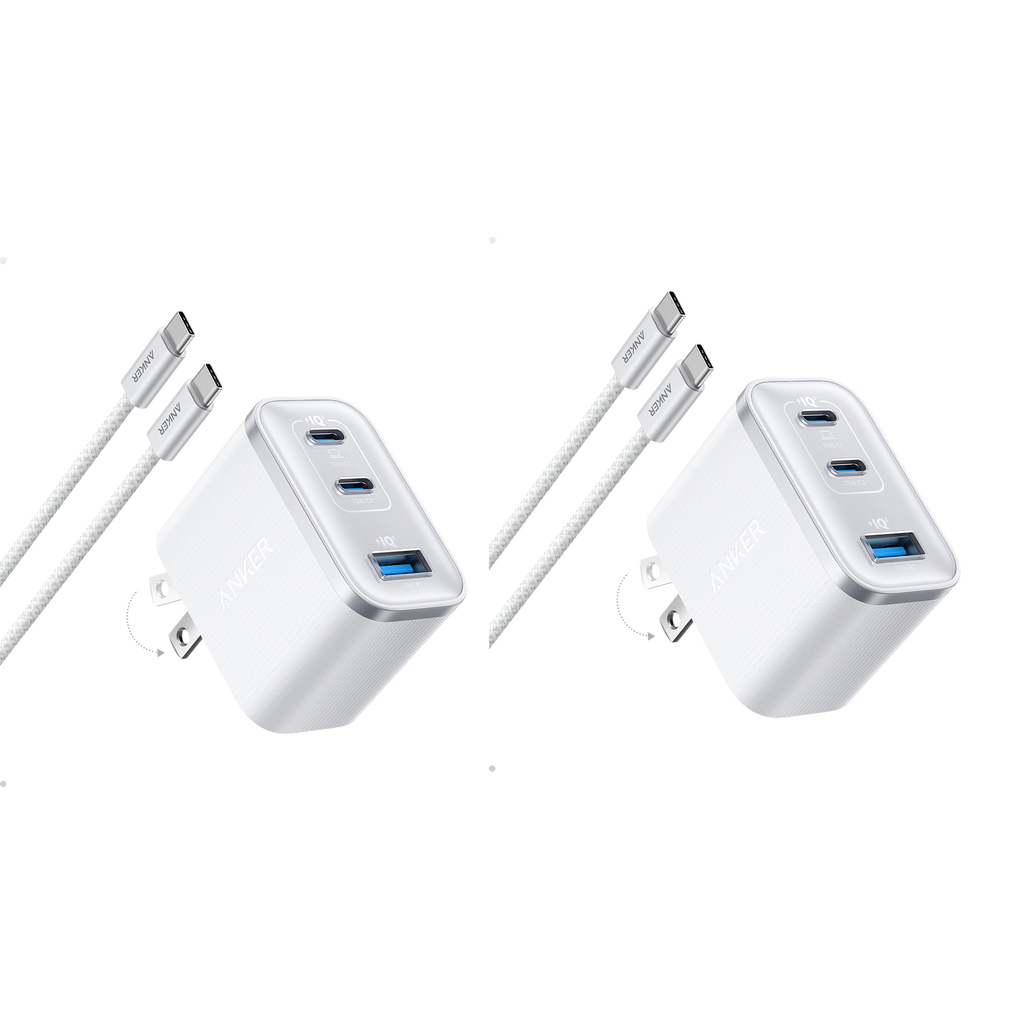 Nano Charger (70W, 3 Ports) -2 Pack