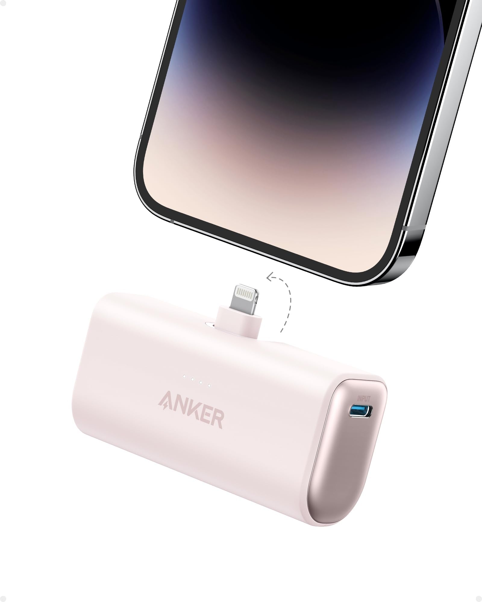 Nano Power Bank (12W, Built-In Lightning Connector)-boa