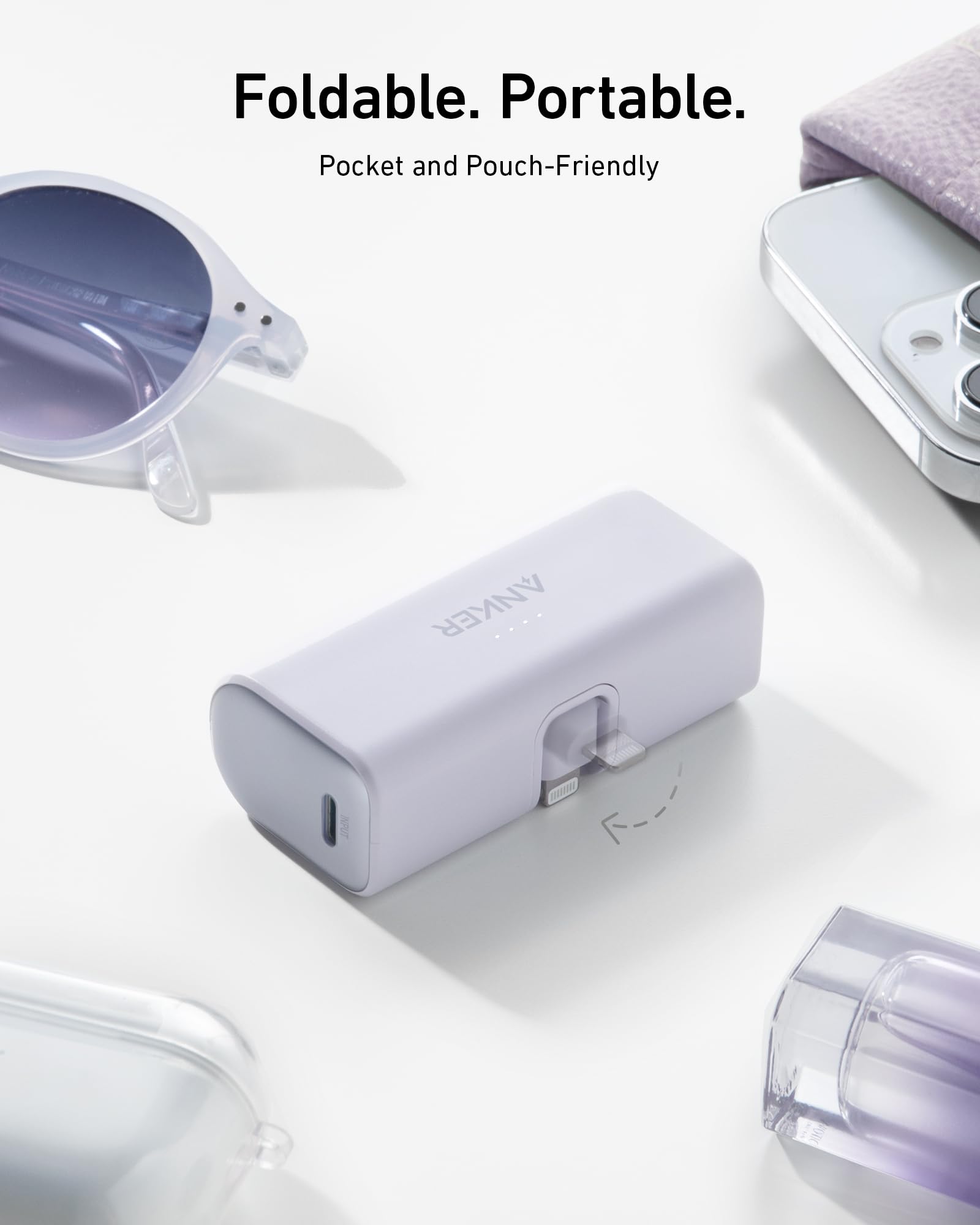 Anker Nano Power Bank (12W, Built-In Lightning Connector)-boa