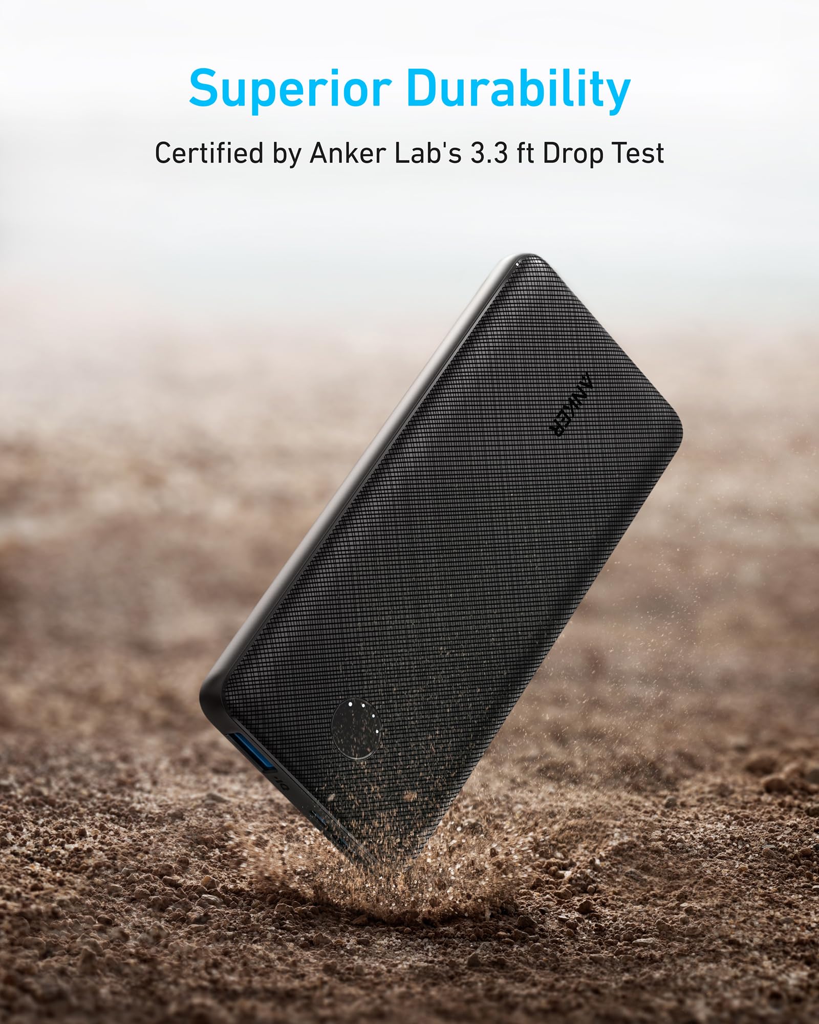 Anker power bank with superior durability for drop protection