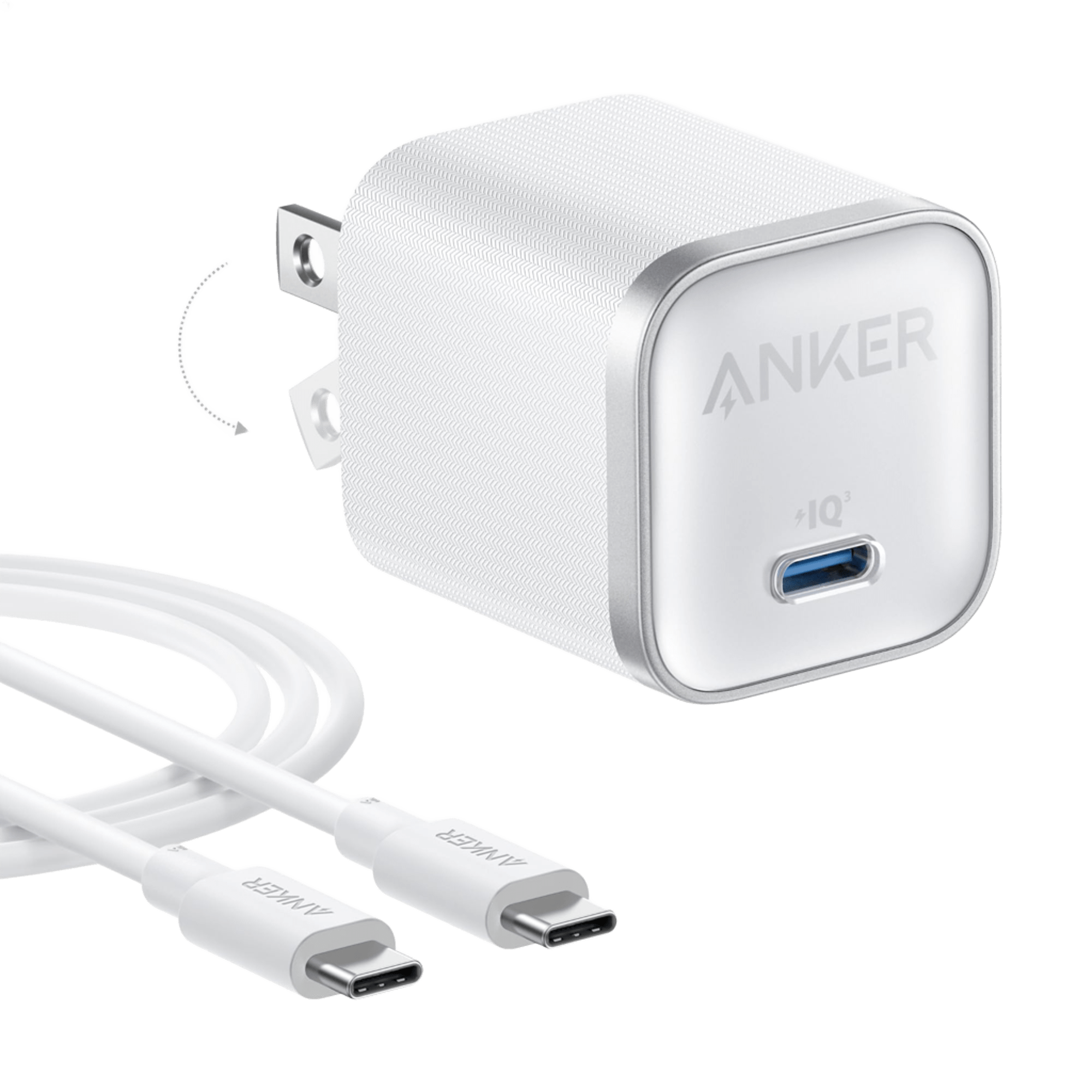 Nano Charger (45W) with USB-C to USB-C Cable