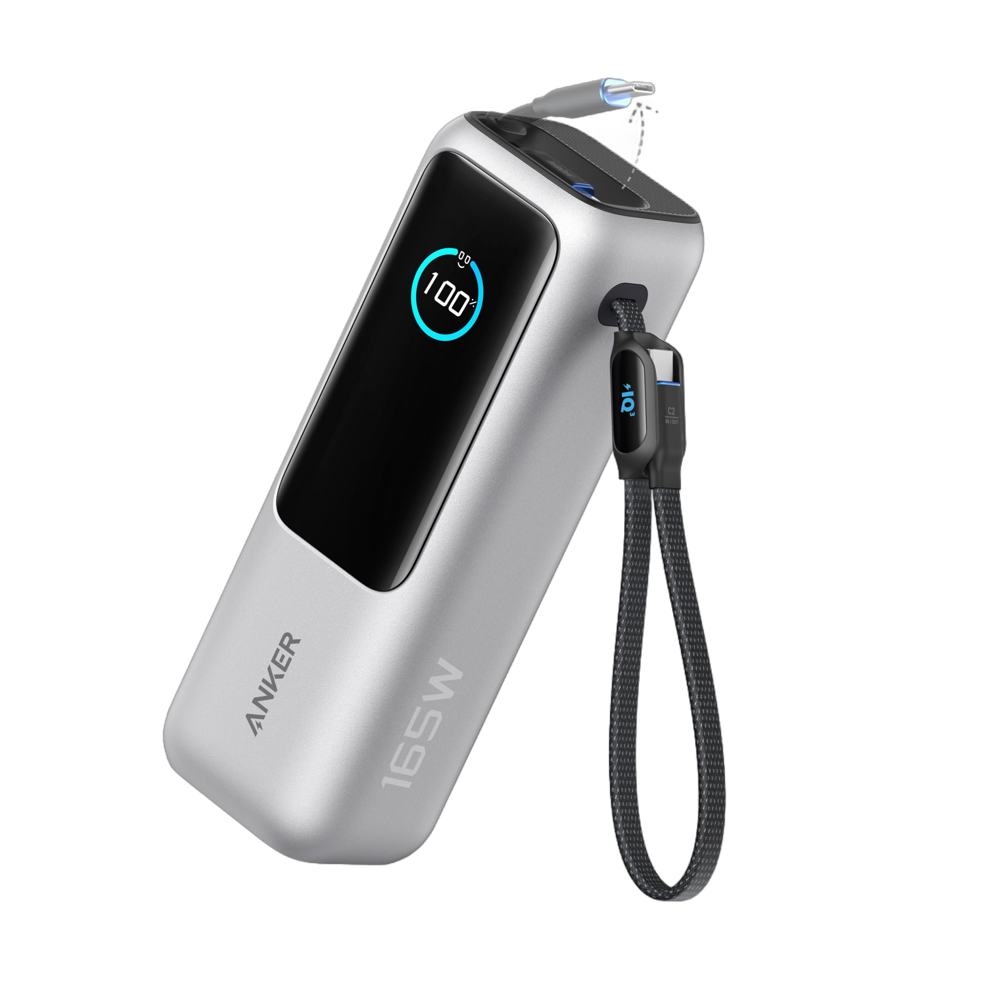 Laptop Power Bank (25K, 165W, Built-In and Retractable Cables) | Customizable